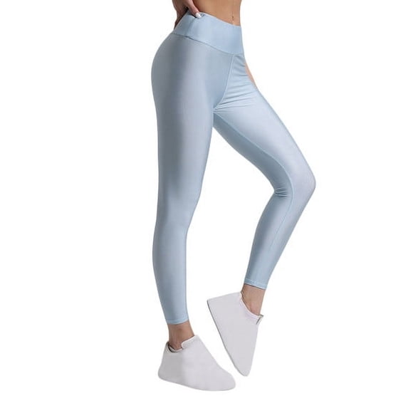 Amvlyk Leggings for Women Solid Color Seamless Stretchy Yoga Leggings Soft Lightweight High Waist Ankle Length Lounge Legging Slim Yoga Pants for Gym Activewear Running Yoga Workout