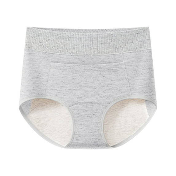 Amvlyk Menstrual Leak Proof Underwear for Women High Waist Seamless Panties Lightweight Soft Strech Ladies Briefs Breathable Cotton Incontinence Protective Briefs with Pockets for Ladies Everyday Wear