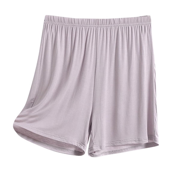 Xugsiok Modal Short Pajamas for Women Loose Shorts Solid Color Soft Athletic Shorts Lightweight Slim Yoga Shorts for Casual Workout Yoga Exercise