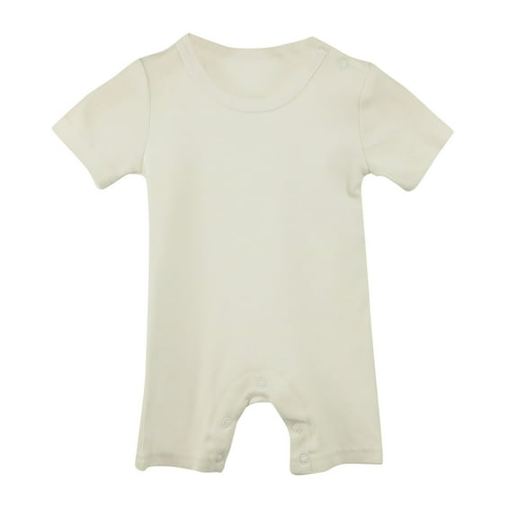 Amvlyk Rompers for Toddler Outfits Soft Cotton Fashion Newborn Clothes Summer Casual Short Sleeve Jumpsuits Solid Color Onesie Bodysuits for Infant Baby Boy Girl