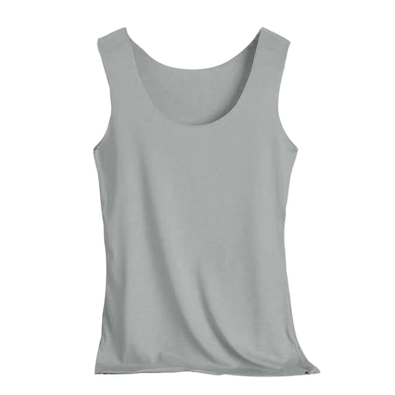 Amvlyk Seamless Tank Top for Women Plus Size Workout Tops Summer Round Neck Sleeveless Shirts Ice Silk Vest Cool Dry Yoga Shirts