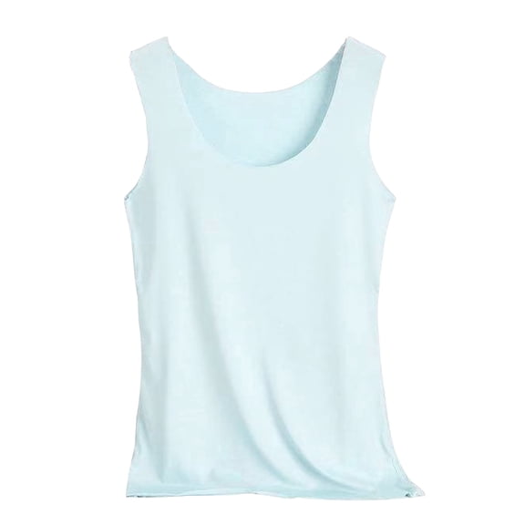 Amvlyk Seamless Tank Top for Women Plus Size Workout Tops Summer Round Neck Sleeveless Shirts Ice Silk Vest Cool Dry Yoga Shirts
