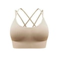 thumbnail image 1 of Amvlyk Sports Bra for Women No Underwire Criss-Cross Back Push Up Bra Seamless Soft High Impact Workout Bra Full Coverage Supportive Comfort Everyday Bras for Running ness Daily Yoga Lounging, 1 of 9