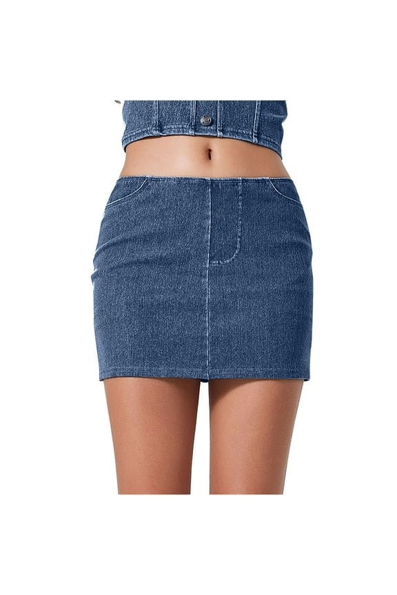 Amvlyk Yoga Jean Skirts for Women High Waist Butt Lifting Scrunch Butt Seamless Booty Shorts Lounge Shorts Solid Color Athletic Shorts Lightweight Slim Shorts for Summer Walking Running
