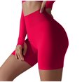thumbnail image 1 of Amvlyk Yoga Short for Women Copression Athletic Shorts Solid Color Slim Biker Shorts Workout Gym Leggings Shorts High Waisted Lounge Short Butt Lifting Scrunch Butt Seamless Booty Shorts for Running, 1 of 4