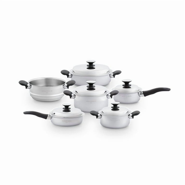 Amway Queen Titanium Crown Stainless Steel Cookware Set, Multi