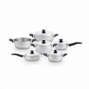 Amway Queen Titanium Crown Stainless Steel Cookware Set, Multi-Layer Pots and Pans Collection