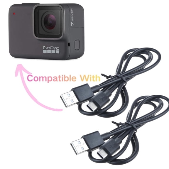 Amxwccy 2Pack USB Cable Cord Compatible With Phone Hero 13 12 11 10 9 8 7 6 5/hero Session