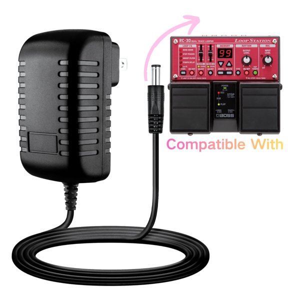 Amxwccy AC Adapter Compatible with RC-30 RC-50 Loop Station Charger Power Supply PSU