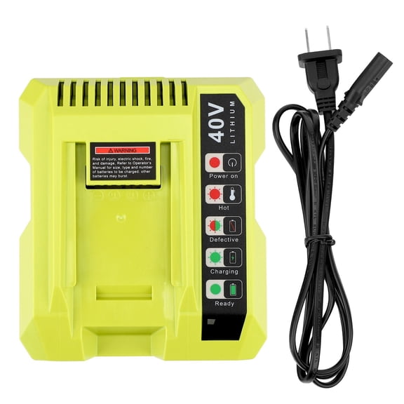 Amxwccy Replacement Charger Compatible With Ryobi 40V Lithium Battery OP4030 OP40301 OP4015 OP40200