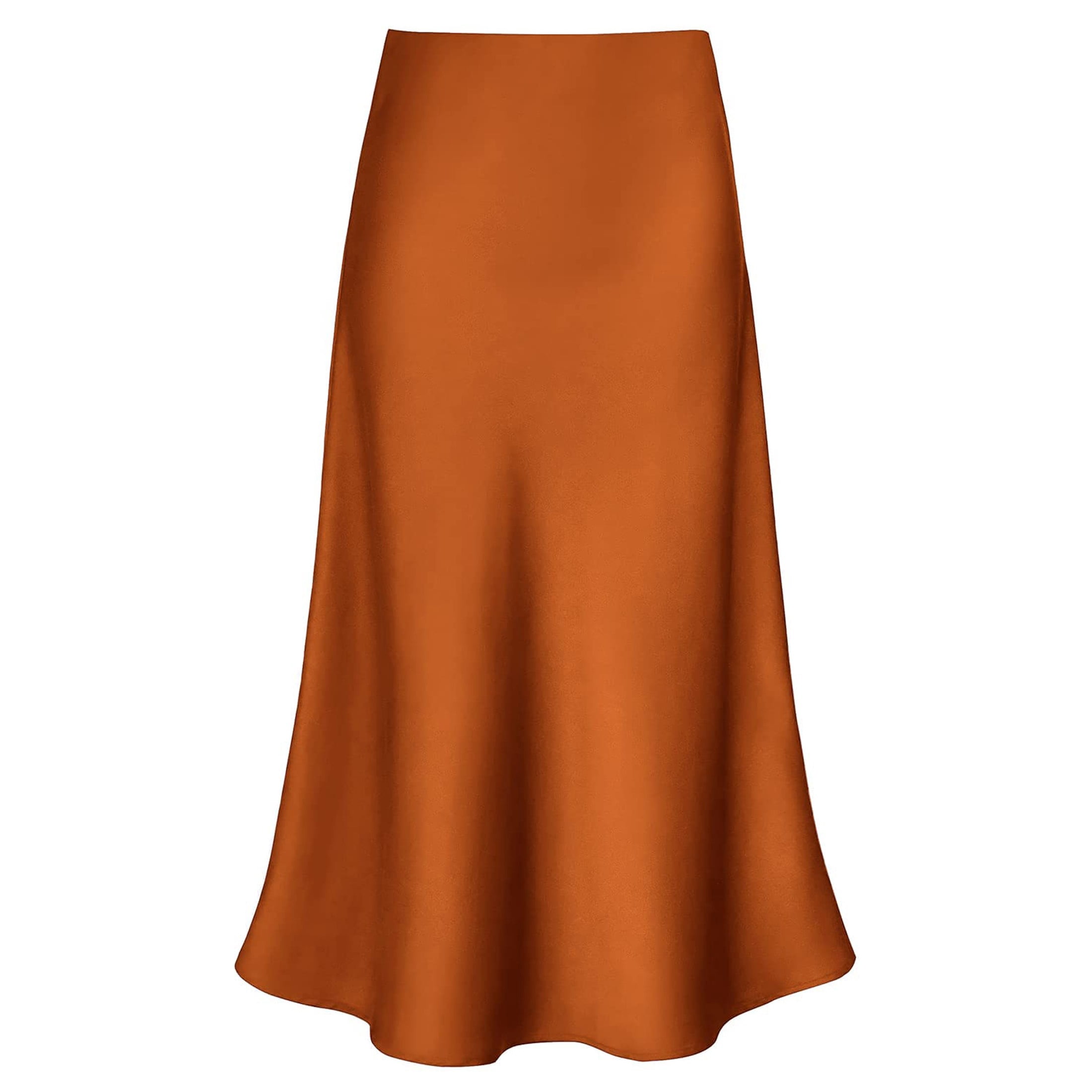 Woman Elegant Midi Skirt Office Lady Zipper A Line Hollow Out Lace Elastic High Waist Skirts
