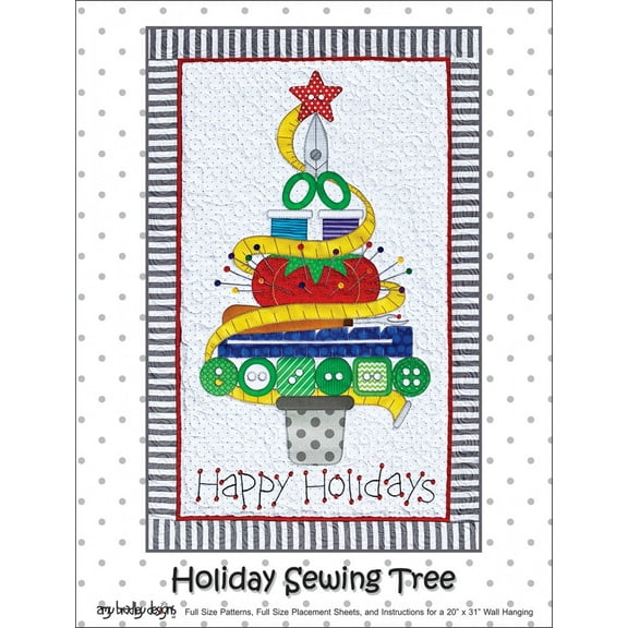 Amy Bradley Designs ABD290 Holiday Sewing Tree Quilt Pattern