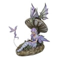 thumbnail image 1 of Amy Brown Bookworm Fairy With Pixie and Dragon By Toadstool Mushroom Figurine, 1 of 8