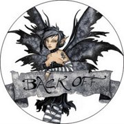 Amy Brown Fairies Back Off Button B-2760
