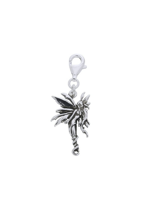 Amy Brown Firefly Fairy 925 Sterling Silver Clip Charm Fine Enchanting Jewelry