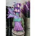 thumbnail image 1 of Amy Brown Pixie Gossip Enchanted Elf Fairy With Purple Nymph Dragonfly Statue, 1 of 10