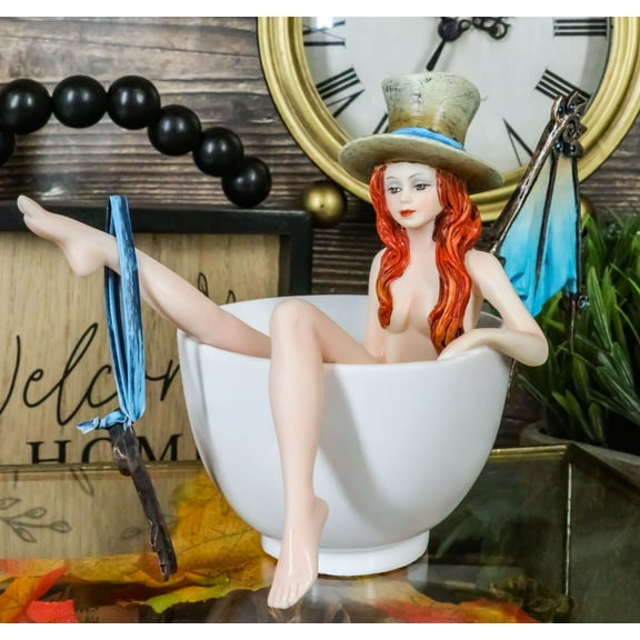 Amy Brown Teacup Steampunk Locksmith Key Bearer Fairy Tea Bath Fae Figurine