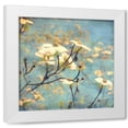 thumbnail image 1 of Amy Melious 15x15 White Modern Wood Framed Wall Art Titled - Dogwood II, 1 of 5
