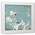 thumbnail image 1 of Amy Melious 15x15 White Modern Wood Framed Wall Art Titled - Song Birds IV, 1 of 5