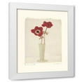 thumbnail image 1 of Amy Melious 15x18 White Modern Wood Framed Wall Art Titled - Red Anemones II, 1 of 5