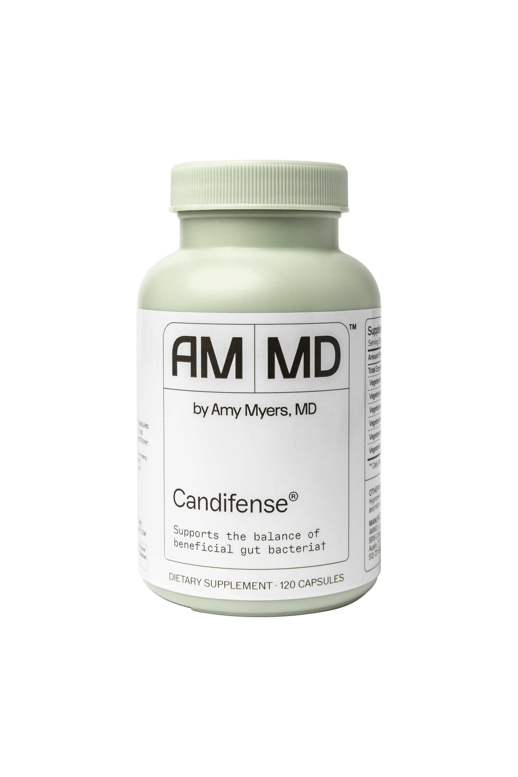 Amy Myers MD Candifense Candida Overgrowth Supplement - Digestive Enzymes for Digesting Fiber - Gut Care for a Balanced Microbiome - Gluten-Free, Dairy-Free & Non-Soy - 120 Capsules (60 Servings)