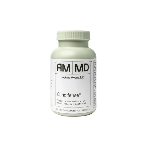Amy Myers MD Candifense Candida Overgrowth Supplement - Digestive Enzymes for Digesting Fiber - Gut Care for a Balanced Microbiome - Gluten-Free, Dairy-Free & Non-Soy - 120 Capsules (60 Servings)