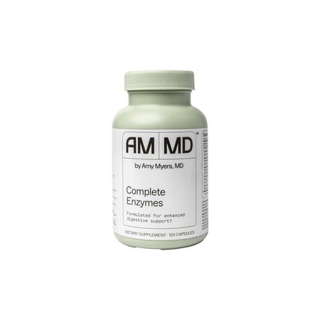 Amy Myers MD Complete Enzymes - Gut Care & Digestive Health Support Supplement - Daily Healthy Microbiome Support Nutritional Supplement - 120 Capsules