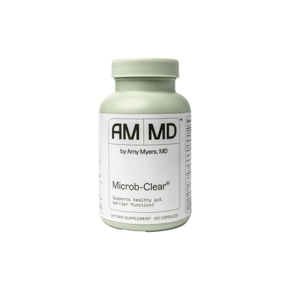 Amy Myers MD Microb-Clear - Microbiome Balance Support - Aids Gut Health, Daily Bowel Movements & Bloating - Supports Healthy Gut Flora- Gluten-Free, Dairy-Free & Non-Soy - 120 Capsules (60 Servings)