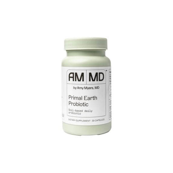 Amy Myers MD Primal Earth Probiotic - Digestive & Immune Support Supplement - Soil-Based Probiotic - Gluten-Free & Non-Dairy - Paleo-Friendly Adult Health Supplement - 30 Capsules