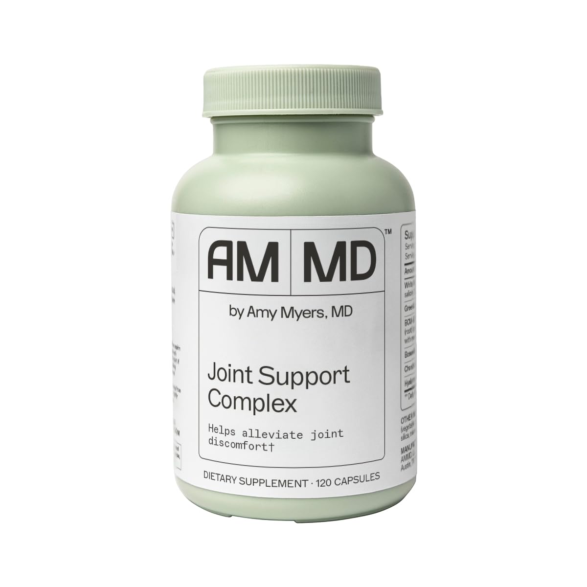 Amy Myers MD Join Support Complex Supplement - Supports Joint Health & Mobility - Glucosamine HCL - Chondroitin - Turmeric - 120 Capsules