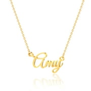 Amy Name Necklace Personalized, Gold Plated Custom Name Necklace Charm Jewelry Gift for Women