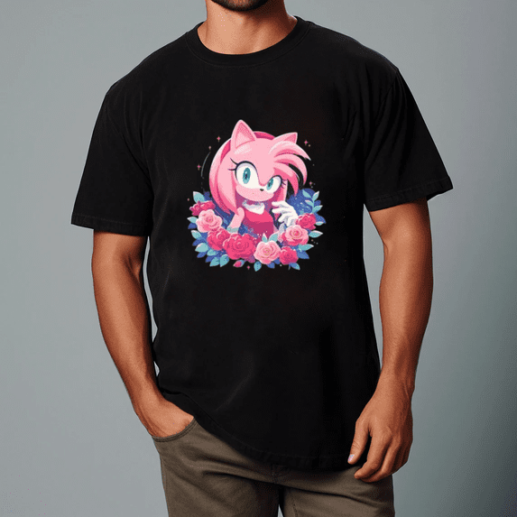 Amy Rose for Classic Retro Game Fans Unisex T-Shirt,S- 5XL