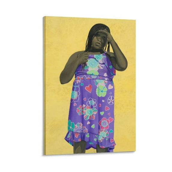 Amy Sherald-All Things Bright And Beautiful (2016) Wall Art Poster Scroll Canvas Painting Picture Living Room Decor Home 24x36inch(60x90cm)
