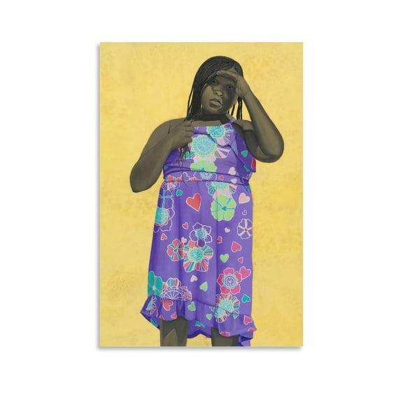 Amy Sherald-All Things Bright And Beautiful (2016) Painting On Canvas Wall Art Poster Scroll Picture Print Living Room Walls Decor Home Posters 12x18inch(30x45cm)