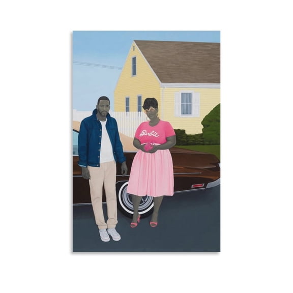 Amy Sherald-As American As Apple Pie Wall Art Poster Scroll Canvas Painting Picture Living Room Decor Home 24x36inch(60x90cm)