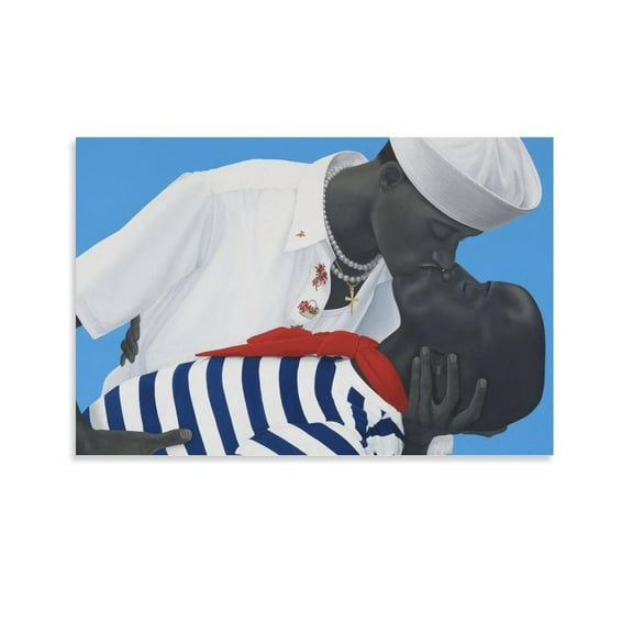 Amy Sherald-For Love And For Country (2) Posters Wall Art Painting Canvas Gift Living Room Prints Bedroom Decor Poster Artworks 24x36inch(60x90cm)