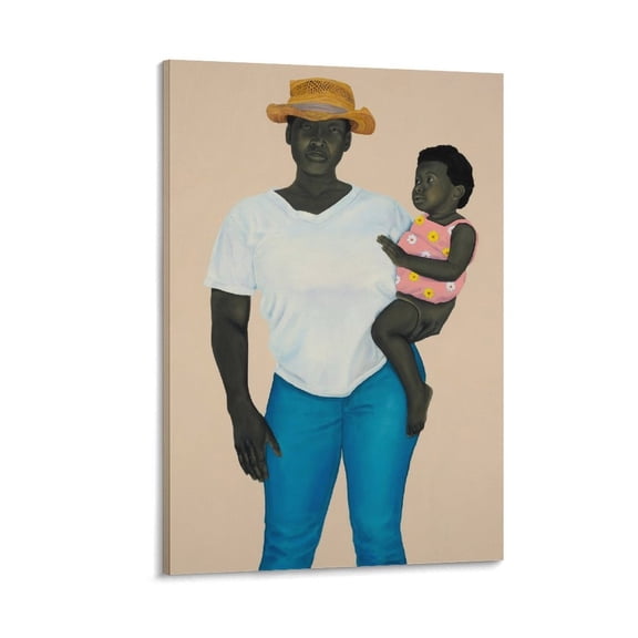 Amy Sherald-Mother And Child Art Poster Canvas Painting Decor Wall Print Photo Gifts Home Modern Decorative Posters 12x18inch(30x45cm)