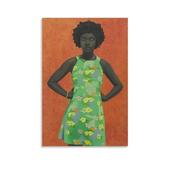 Amy Sherald Portrait Poster Painting On Canvas Wall Art Poster Scroll Picture Print Living Room Walls Decor Home Posters 20x30inch(50x75cm)