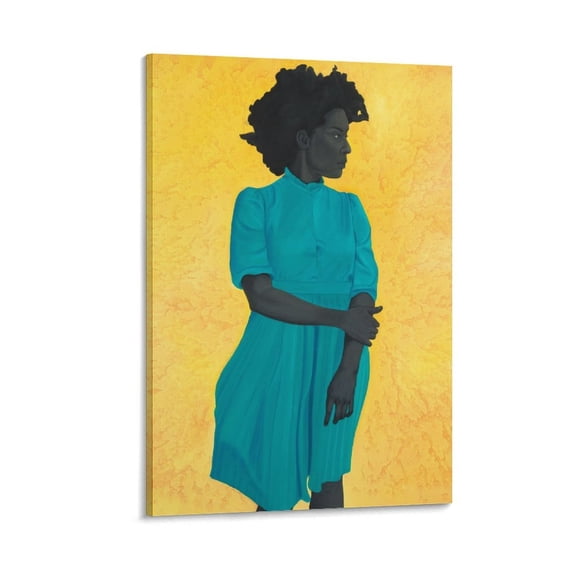 Amy Sherald-Saint Woman Picture Print Canvas Poster Wall Paint Art Posters Decor Modern Home Artworks Gift 24x36inch(60x90cm)