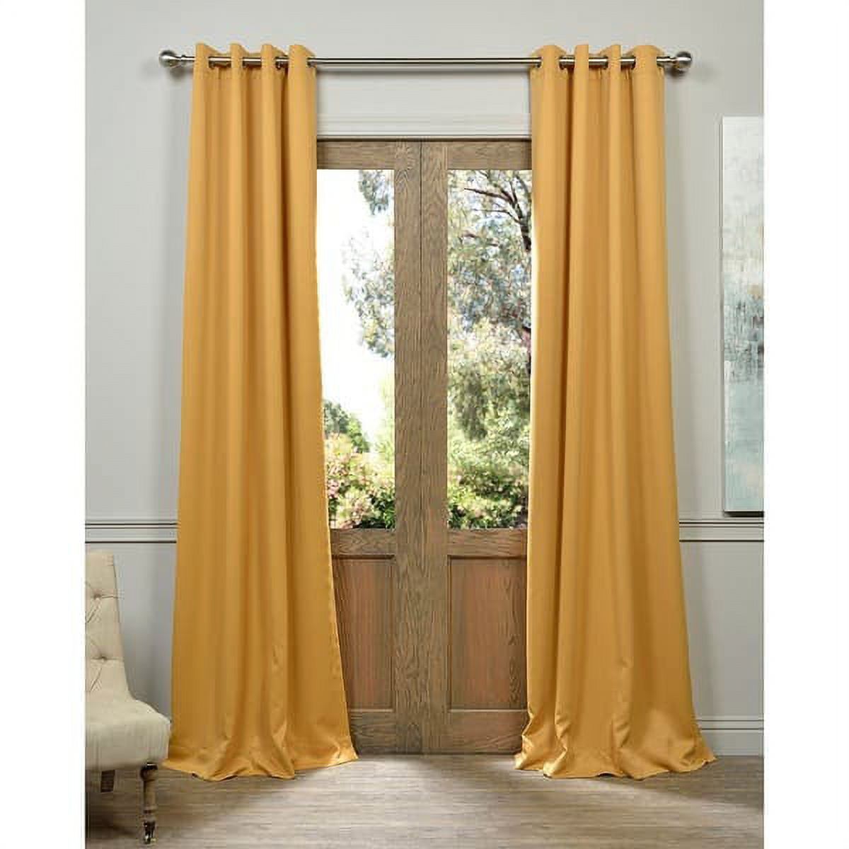 Amy Solid Thermal Blackout SunReflecting ShinyBack Grommet Window