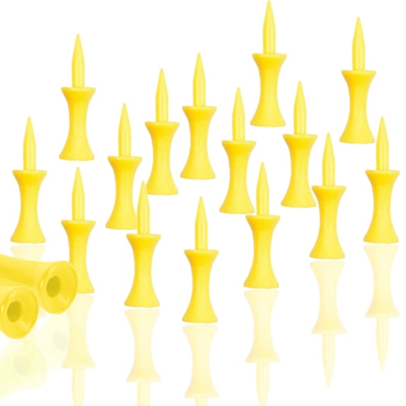 Amy Sport Golf Tees Step Down Plastic Unbreakable 50 Pack Reusable Bulk Professional Height Control Castle Tee for Practice