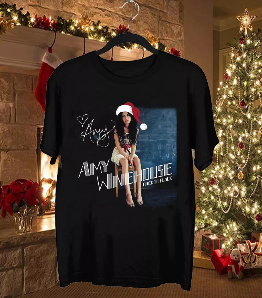 Amy Winehouse Chair T-Shirt - Offizielles Lizenzprodukt Rock Off