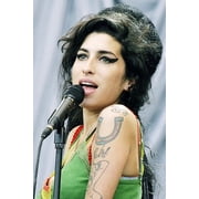 Amy Winehouse Stunning Tattoo On Shoulder Iconic Image 24X36 Poster