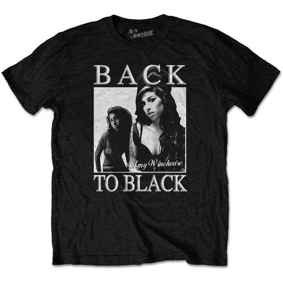 Amy Winehouse Unisex T-Shirt Back to Black (Small)