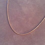 Amy and Annette 14K Rose Gold Plated 24 Box Chain Necklace