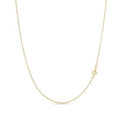 Amy and Annette 14k Plated 18" Gold Box Chain For Women