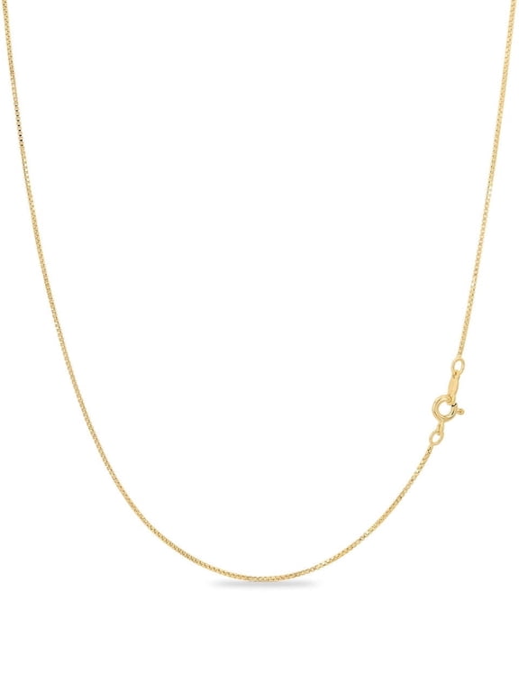 Amy and Annette 14k Gold Plated 24-Inch box Chain