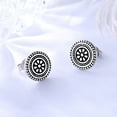 thumbnail image 1 of Bali Filigree Oxidized Artisan Floral Stud Earrings, 1 of 4