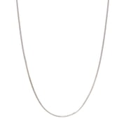 Amy and Annette 14K White Gold Plated Snake Chains 18"