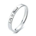 thumbnail image 1 of Sterling Silver Life is Good Band, 1 of 4
